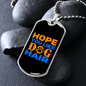 Dog Hair Necklace Stainless Steel or 18k Gold Dog Tag 24" Chain-Express Your Love Gifts
