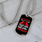 Dog Has a Problem Necklace Stainless Steel or 18k Gold Dog Tag 24" Chain-Express Your Love Gifts