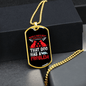 Dog Has a Problem Necklace Stainless Steel or 18k Gold Dog Tag 24" Chain-Express Your Love Gifts