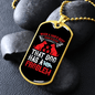 Dog Has a Problem Necklace Stainless Steel or 18k Gold Dog Tag 24" Chain-Express Your Love Gifts