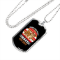 Dog Have His Day Bulldog Necklace Stainless Steel or 18k Gold Dog Tag 24" Chain-Express Your Love Gifts