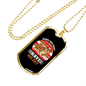 Dog Have His Day Bulldog Necklace Stainless Steel or 18k Gold Dog Tag 24" Chain-Express Your Love Gifts