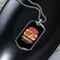 Dog Have His Day Bulldog Necklace Stainless Steel or 18k Gold Dog Tag 24" Chain-Express Your Love Gifts