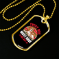 Dog Have His Day Pink Necklace Stainless Steel or 18k Gold Dog Tag 24" Chain-Express Your Love Gifts