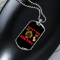 Dog Have His Day Puppy Necklace Stainless Steel or 18k Gold Dog Tag 24" Chain-Express Your Love Gifts