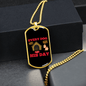 Dog Have His Day Puppy Necklace Stainless Steel or 18k Gold Dog Tag 24" Chain-Express Your Love Gifts