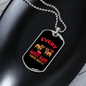 Dog Have His Day Red Necklace Stainless Steel or 18k Gold Dog Tag 24" Chain-Express Your Love Gifts