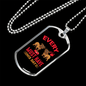 Dog Have His Day Red Necklace Stainless Steel or 18k Gold Dog Tag 24" Chain-Express Your Love Gifts