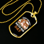 Dog Have His Day White Necklace Stainless Steel or 18k Gold Dog Tag 24" Chain-Express Your Love Gifts