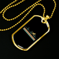 Dog Heartbeat Necklace Stainless Steel or 18k Gold Dog Tag 24" Chain-Express Your Love Gifts