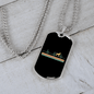 Dog Heartbeat Necklace Stainless Steel or 18k Gold Dog Tag 24" Chain-Express Your Love Gifts