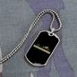 Dog Heartbeat Necklace Stainless Steel or 18k Gold Dog Tag 24" Chain-Express Your Love Gifts