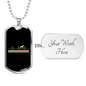 Dog Heartbeat Necklace Stainless Steel or 18k Gold Dog Tag 24" Chain-Express Your Love Gifts