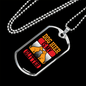 Dog Heir is My Glitter Necklace Stainless Steel or 18k Gold Dog Tag 24" Chain-Express Your Love Gifts