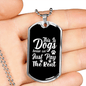 Dog House Pay The rent Necklace Stainless Steel or 18k Gold Dog Tag 24" Chain-Express Your Love Gifts