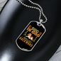 Dog is God Necklace Stainless Steel or 18k Gold Dog Tag 24" Chain-Express Your Love Gifts