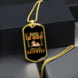 Dog is God Necklace Stainless Steel or 18k Gold Dog Tag 24" Chain-Express Your Love Gifts
