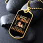 Dog is God Necklace Stainless Steel or 18k Gold Dog Tag 24" Chain-Express Your Love Gifts