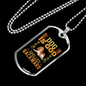 Dog is God Necklace Stainless Steel or 18k Gold Dog Tag 24" Chain-Express Your Love Gifts