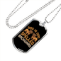Dog is God Spelled Backward Bulldogs Necklace Stainless Steel or 18k Gold Dog Tag 24" Chain-Express Your Love Gifts
