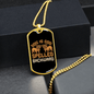 Dog is God Spelled Backward Bulldogs Necklace Stainless Steel or 18k Gold Dog Tag 24" Chain-Express Your Love Gifts