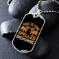 Dog is God Spelled Backward Bulldogs Necklace Stainless Steel or 18k Gold Dog Tag 24" Chain-Express Your Love Gifts