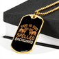Dog is God Spelled Backward Bulldogs Necklace Stainless Steel or 18k Gold Dog Tag 24" Chain-Express Your Love Gifts