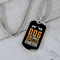Dog is God Spelled Backward Dalmatian Necklace Stainless Steel or 18k Gold Dog Tag 24" Chain-Express Your Love Gifts