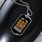Dog is God Spelled Backward Dalmatian Necklace Stainless Steel or 18k Gold Dog Tag 24" Chain-Express Your Love Gifts