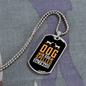 Dog is God Spelled Backward Dalmatian Necklace Stainless Steel or 18k Gold Dog Tag 24" Chain-Express Your Love Gifts