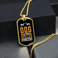 Dog is God Spelled Backward Dalmatian Necklace Stainless Steel or 18k Gold Dog Tag 24" Chain-Express Your Love Gifts