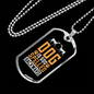 Dog is God Spelled Backward Dalmatian Necklace Stainless Steel or 18k Gold Dog Tag 24" Chain-Express Your Love Gifts