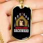 Dog is God Spelled Backward Dog House Necklace Stainless Steel or 18k Gold Dog Tag 24" Chain-Express Your Love Gifts