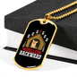 Dog is God Spelled Backward Dog House Necklace Stainless Steel or 18k Gold Dog Tag 24" Chain-Express Your Love Gifts