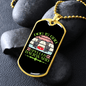 Dog is God Spelled Backward Green Necklace Stainless Steel or 18k Gold Dog Tag 24" Chain-Express Your Love Gifts