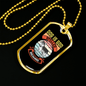 Dog is God Spelled Backward Husky Necklace Stainless Steel or 18k Gold Dog Tag 24" Chain-Express Your Love Gifts