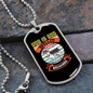 Dog is God Spelled Backward Husky Necklace Stainless Steel or 18k Gold Dog Tag 24" Chain-Express Your Love Gifts