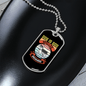 Dog is God Spelled Backward Husky Necklace Stainless Steel or 18k Gold Dog Tag 24" Chain-Express Your Love Gifts