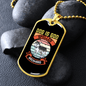 Dog is God Spelled Backward Husky Necklace Stainless Steel or 18k Gold Dog Tag 24" Chain-Express Your Love Gifts