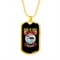 Dog is God Spelled Backward Husky Necklace Stainless Steel or 18k Gold Dog Tag 24" Chain-Express Your Love Gifts