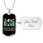 Dog is God spelled backward other design Necklace Stainless Steel or 18k Gold Dog Tag 24" Chain-Express Your Love Gifts