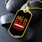Dog Is God Spelled Backward Red Necklace Stainless Steel or 18k Gold Dog Tag 24" Chain-Express Your Love Gifts