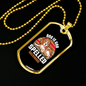 Dog Is God Spelled Backward Retro Necklace Stainless Steel or 18k Gold Dog Tag 24" Chain-Express Your Love Gifts