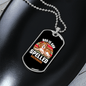 Dog Is God Spelled Backward Retro Necklace Stainless Steel or 18k Gold Dog Tag 24" Chain-Express Your Love Gifts
