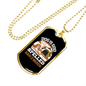 Dog Is God Spelled Backward White Necklace Stainless Steel or 18k Gold Dog Tag 24" Chain-Express Your Love Gifts