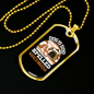Dog Is God Spelled Backward White Necklace Stainless Steel or 18k Gold Dog Tag 24" Chain-Express Your Love Gifts