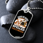 Dog Is God Spelled Backward White Necklace Stainless Steel or 18k Gold Dog Tag 24" Chain-Express Your Love Gifts