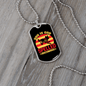 Dog Is God Spelled Backward Yellow Red Necklace Stainless Steel or 18k Gold Dog Tag 24" Chain-Express Your Love Gifts