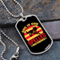 Dog Is God Spelled Backward Yellow Red Necklace Stainless Steel or 18k Gold Dog Tag 24" Chain-Express Your Love Gifts
