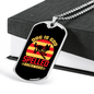 Dog Is God Spelled Backward Yellow Red Necklace Stainless Steel or 18k Gold Dog Tag 24" Chain-Express Your Love Gifts
